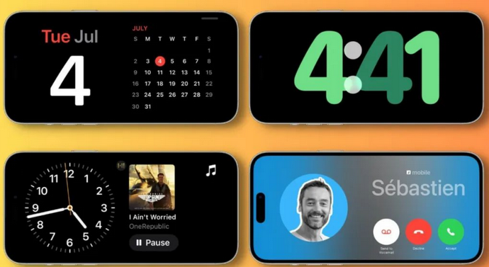 峪泉镇苹果手机维修分享iOS17横屏充电待机显示有什么好处 