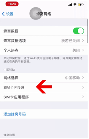 峪泉镇苹果14维修网分享如何给iPhone14的SIM卡设置密码 