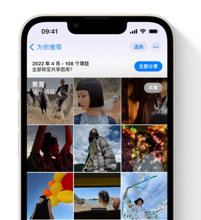 峪泉镇苹果维修网点分享在 iPhone 上使用共享图库 